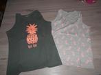 2 zomers t shirten maat 134 - 140, Kinderen en Baby's, Kinderkleding | Maat 134, Ophalen of Verzenden, Zo goed als nieuw, Meisje