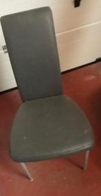 4 stoelen gratis, Huis en Inrichting, Ophalen, Gebruikt, Grijs, Metaal