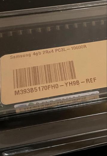 PC Samsung 4GB 2Rx4 PC3L RAM geheugen (ONGEBRUIKT) beschikbaar voor biedingen