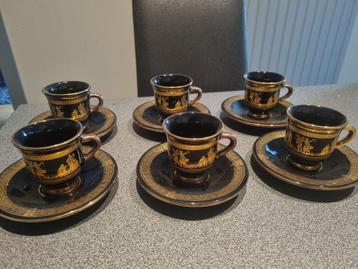  Vintage SC set van 6 espressokopjes en schotels  beschikbaar voor biedingen