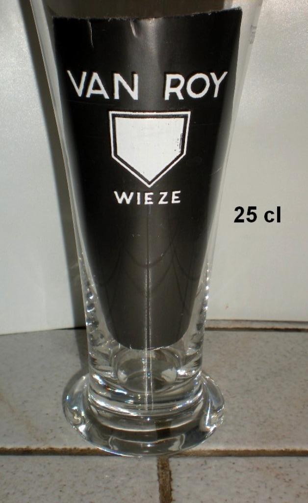 VAN ROY (zonder Gouden Rand), Verzamelen, Biermerken, Gebruikt, Glas of Glazen, Ophalen of Verzenden