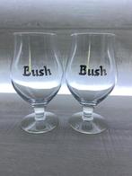 12/ Lot 2verres à Bush argenté 25cl H.16cm Diam. au col 6,5c, Comme neuf, Enlèvement ou Envoi, Verre à bière