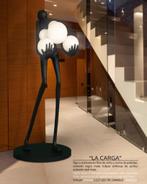 EXCLUSIEF XL DESIGN VLOERLAMP CARGA BEELD MET LED LAMPEN, Antiek en Kunst, Ophalen