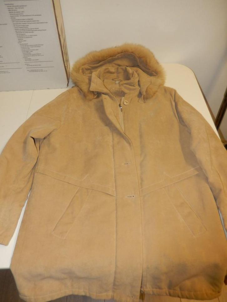 BEIGE DAMES JAS CLAUDE ARIELLE, Kleding | Dames, Jassen | Winter, Zo goed als nieuw, Maat 36 (S), Beige, Ophalen of Verzenden