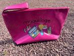 Trousse de toilette rose en vinyle, Handtassen en Accessoires, Toilettassen, Ophalen, Zo goed als nieuw, Roze, Dame