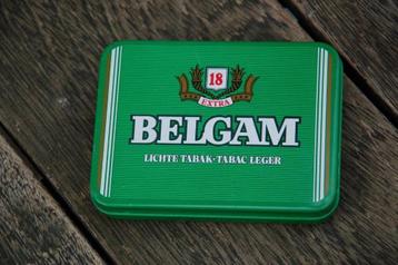 Boîte en métal Belgam 18 - Tabac léger, Enlèvement ou Envoi, Utilisé, Boite à tabac ou Emballage