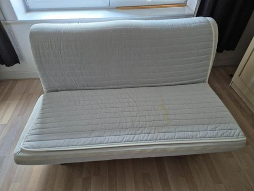 Zetelbed, Huis en Inrichting, Slaapkamer | Slaapbanken, Gebruikt, 140 cm, 200 cm, Tweepersoons, Beige, Ophalen