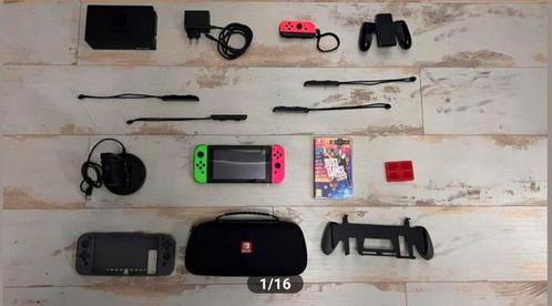 ((In Nederland))Nintendo Switch Met accessories., Games en Spelcomputers, Spelcomputers | Nintendo Switch, Zo goed als nieuw, Switch 2019 Upgrade