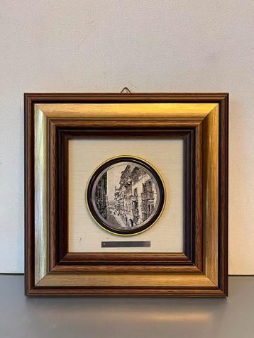 Italiaans zilveren ingelijst reliëf Verona Huis van Julia beschikbaar voor biedingen