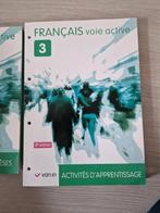 Manuels Français voie active 3, Livres, Livres scolaires, Secondaire, Van in, Enlèvement ou Envoi, Neuf
