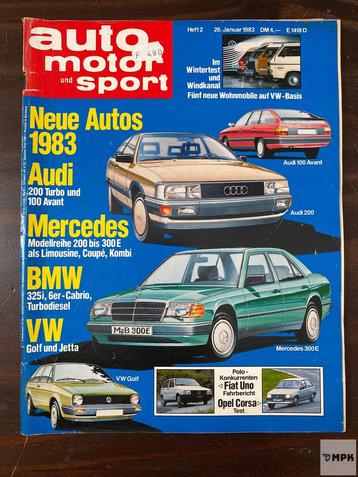 Magazine Auto Motor Und Sport 1983 #2 Duits beschikbaar voor biedingen