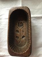 Ancien moule à beurre en bois - Motif foral, Antiquités & Art, Enlèvement ou Envoi