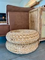 2 x Rieten poef IKEA ALSEDA, Huis en Inrichting, Ophalen, Zo goed als nieuw
