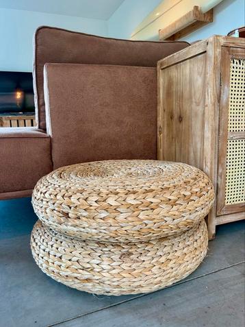 2 x Rieten poef IKEA ALSEDA beschikbaar voor biedingen