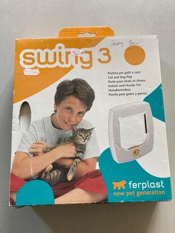 Ferplast Swing 3 katten en hondenluik  Kattenluik Nieuw, Dieren en Toebehoren, Ophalen of Verzenden, Nieuw