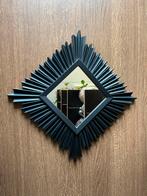 Zonnespiegel zwart kunststof ruit/vierkant, Ophalen of Verzenden, Gebruikt, Rond