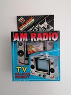 1985 vintage AM radio TV walking robot, Antiek en Kunst, Ophalen of Verzenden