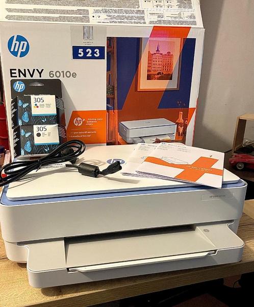 All in one printer HP Envy 6010e zelden gebruikt, Computers en Software, Printers, Zo goed als nieuw, All-in-one, Inkjetprinter