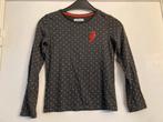 Donker grijze longsleeve met stippen - In Extenso - maat 140, Gebruikt, Meisje, In extenso, Ophalen of Verzenden