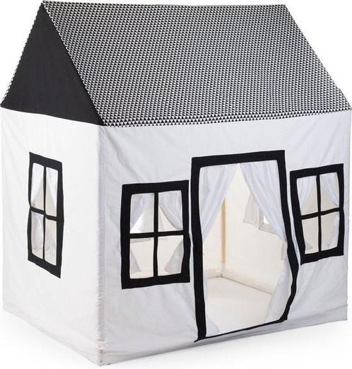 Childhome Speelhuis 125 X 95 X 145 Cm Zwart/wit, Kinderen en Baby's, Speelgoed | Speeltenten, Gebruikt, Ophalen