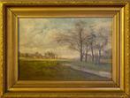 Olieverfschilderij op doek / Y. Moury / Landschap / ca. 1900, Antiek en Kunst, Kunst | Schilderijen | Klassiek, Ophalen