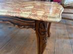 Antieken salontafel met marmeren blad, Antiek en Kunst, Antiek | Meubels | Tafels, Ophalen of Verzenden