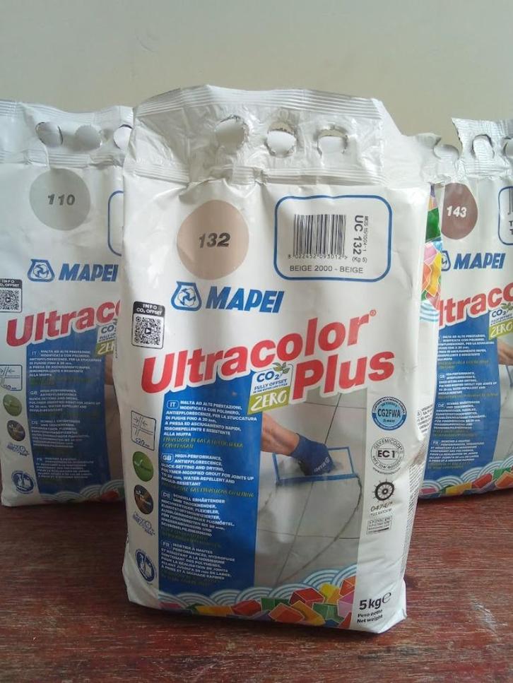 Tegelmortel beige of terracotta | 2 X 1 zak van 5 kg, Doe-het-zelf en Bouw, Tegels, Nieuw, Overige typen, Overige materialen, 20 tot 40 cm