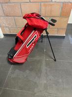 Golftas en clubs kind 8 tot 10 jaar (en eventueel trolley), Enlèvement, Comme neuf, Autres types, Autres marques