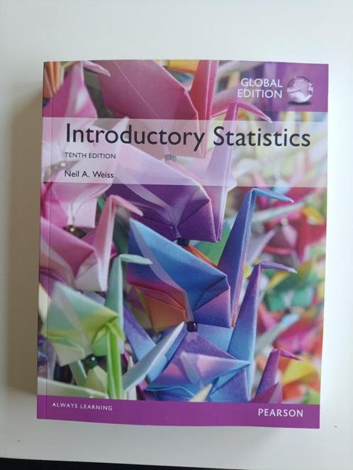 Boek Introductory Statistics Tenth Edition Neil A. Weiss, Boeken, Studieboeken en Cursussen, Nieuw, Hoger Onderwijs, Ophalen of Verzenden
