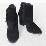 Mooie Suede Invito Franje Laarsjes (Maat 39) s14 € 30,-, Kleding | Dames, Schoenen, Verzenden, Zwart, Lage of Enkellaarzen, Zo goed als nieuw