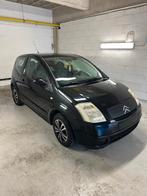 Citroen C2 Benzine 12 Maanden Wettelijke Garantie, Auto's, Voorwielaandrijving, 4 zetels, Stof, Zwart