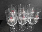 gemerkte OMER glazen, Ophalen of Verzenden, Zo goed als nieuw, Bierglas