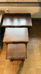 Houten bijzettafeltjes, Ophalen, Zo goed als nieuw, Rechthoekig, Hout