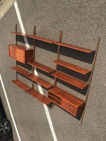 1960-70s Vintage Scandinavian Wall Unit Teak