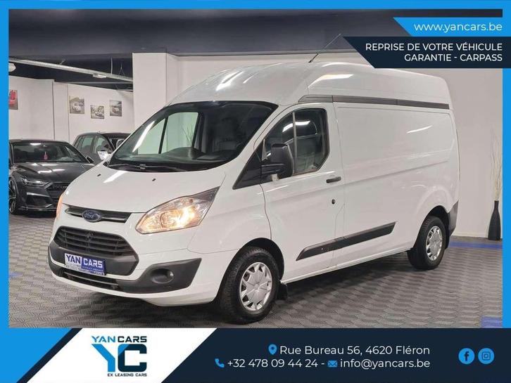 Ford Transit Custom MAXI * L2H2 (1m80) * 3 pl * CUIR + NAVI, Auto's, Bestelwagens en Lichte vracht, Bedrijf, Te koop, ABS, Achteruitrijcamera