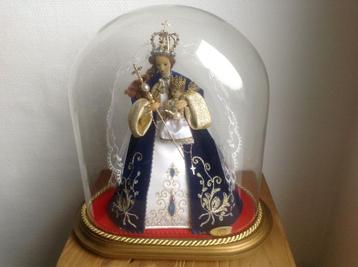 Mariabeeld onder glazen stolp beschikbaar voor biedingen