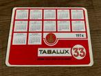 Vintage Tabalux 33 tabak sticker 1974, Verzamelen, Stickers, Overige typen, Ophalen of Verzenden, Zo goed als nieuw