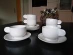 Wit porselein koffieserviesje, nieuw, Huis en Inrichting, Ophalen of Verzenden, Nieuw, Porselein