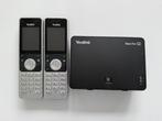 2x Yealink W56P + basisstation + laders, Telecommunicatie, Ophalen of Verzenden, Gebruikt, 2 handsets