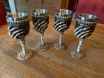 Middeleeuwse wijnkelken gothic skelet hand (Puckator - 4 st), Ophalen of Verzenden, Zo goed als nieuw, Overige typen