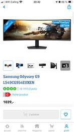 Samsung Odyssey G9 - sous garantie 07/2026, Computers en Software, Monitoren, Ophalen, Ultra HD (4K), DisplayPort, 201 Hz of meer