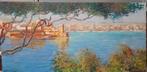 Peinture signé Calot Vue sur le  Port de Marseille, Antiquités & Art