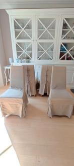 Lot de 4 chaises déhoussables, Maison & Meubles, Enlèvement, Bois