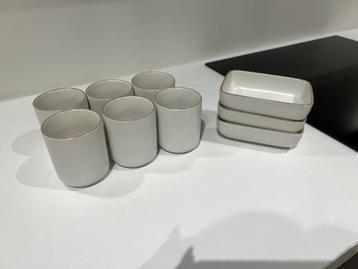 Servies - 6 kopjes & 3 schaaltjes beschikbaar voor biedingen