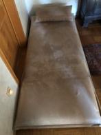 zetelbed, Ophalen, 100 cm, Eenpersoons, Beige