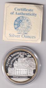 Medailles Finland Hyvää, Huomenta, Europa 1 oz zilver, Ophalen of Verzenden, Zilver