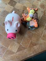 Set van twee spaarpotten Tigger en Pink Pig, Zo goed als nieuw