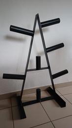 Opbergrek voor olympische halterschijven, Sport en Fitness, Fitnessmaterialen, Ophalen, Zo goed als nieuw, Halterschijven