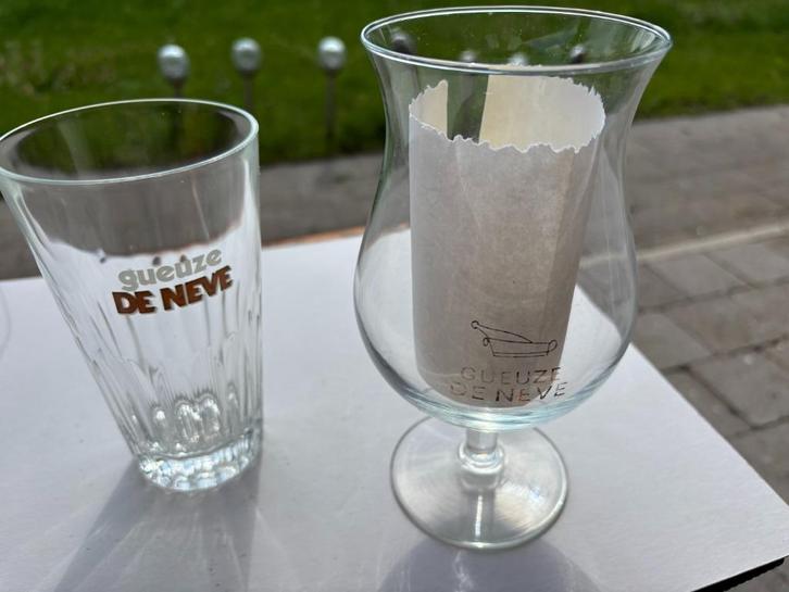 Gueuze De Neve, Schepdaal, Verzamelen, Biermerken, Gebruikt, Glas of Glazen, Overige merken, Ophalen of Verzenden