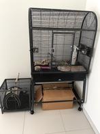 Papegaaienkooi en toebehoren, Ophalen, Gebruikt, Metaal, Vogelkooi